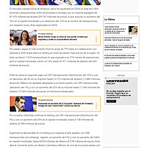 El mercado transaccional de Amrica Latina moviliz un 16% ms de capital en 2024, hasta 85.147 millones